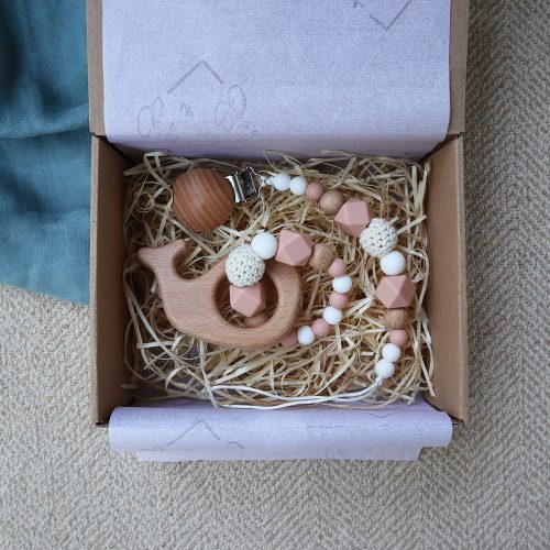 Beige Mini Box - Baba ajándékdoboz