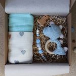 Blue Dino Heart Box - Baba ajándékdoboz 