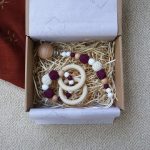 Burgundy Mini Box - Baba ajándékdoboz