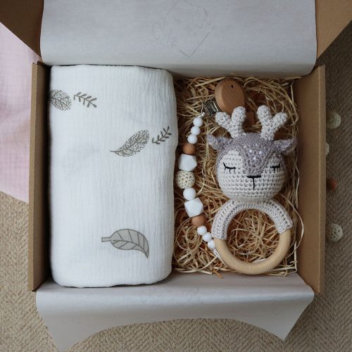 Deer Rattle Box - Baba ajándékdoboz 