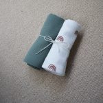 Olive Green Bunny Rainbow Box - Baba ajándékdoboz 