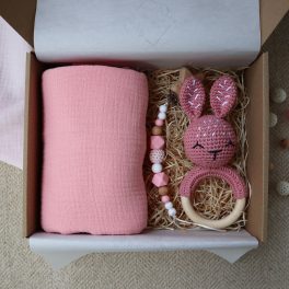 Pink Bunny Box - Baba ajándékdoboz 