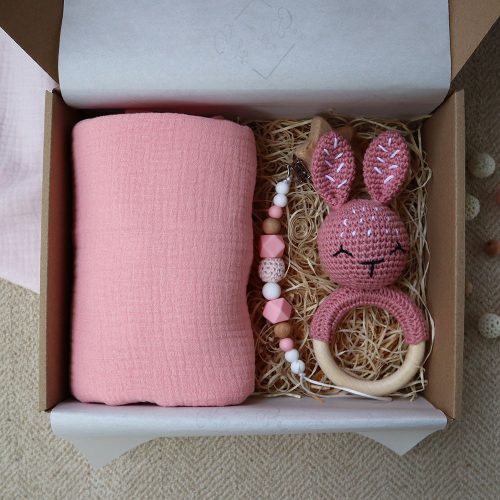 Pink Bunny Box - Baba ajándékdoboz 