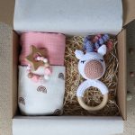 Pink Unicorn Rainbow Box - Baba ajándékdoboz 