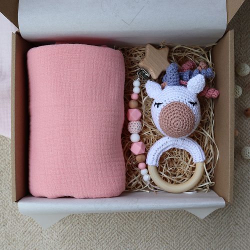 Pink Unicorn Box - Baba ajándékdoboz 