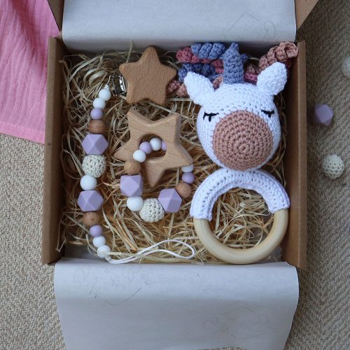 Purple Unicorn Selection Box - Baba ajándékdoboz
