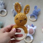 Yellow Bunny Heart Box - Baba ajándékdoboz 
