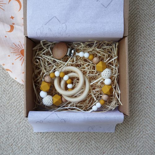 Yellow Mini Box - Baba ajándékdoboz